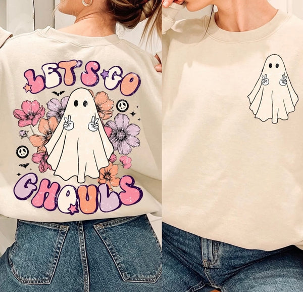 Let’s go ghouls girly sweatshirt