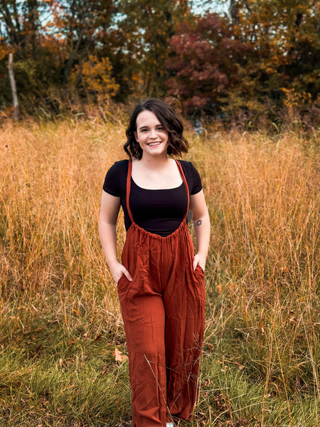 Rust Autumn Vibes Jumpsuit