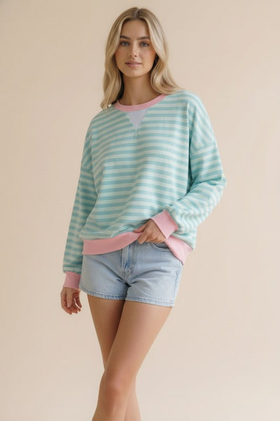 Mint Dreams Striped Top