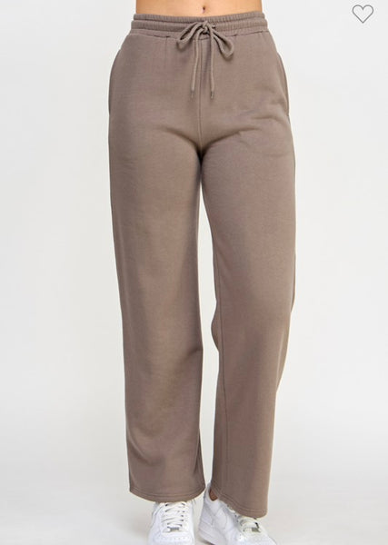 Brown Fleece Sweatpants