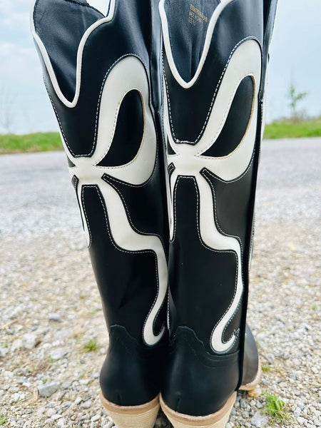 Black Beauty Bow Boots