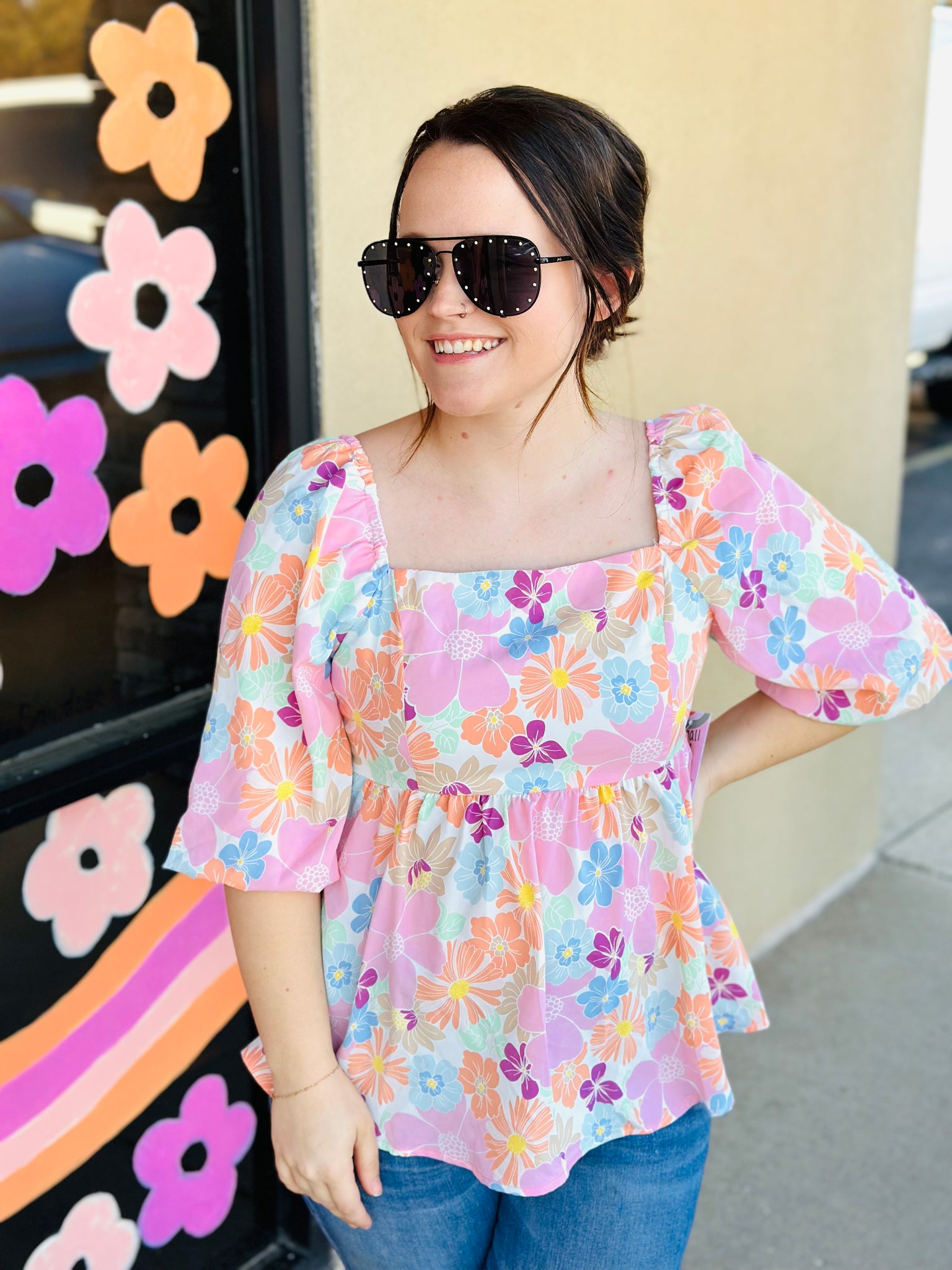 Spring Floral Top