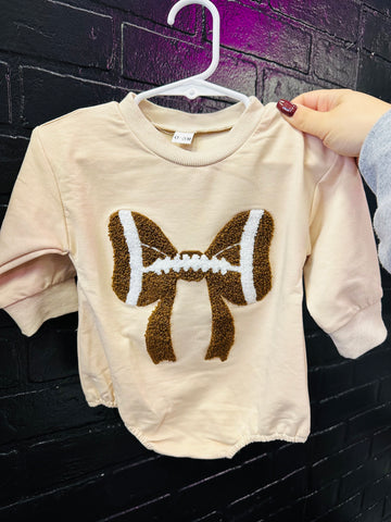 Football Bow Romper