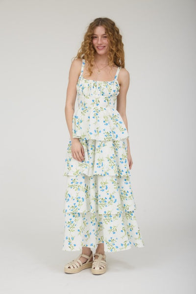 Ditsy Blue Spring Dress