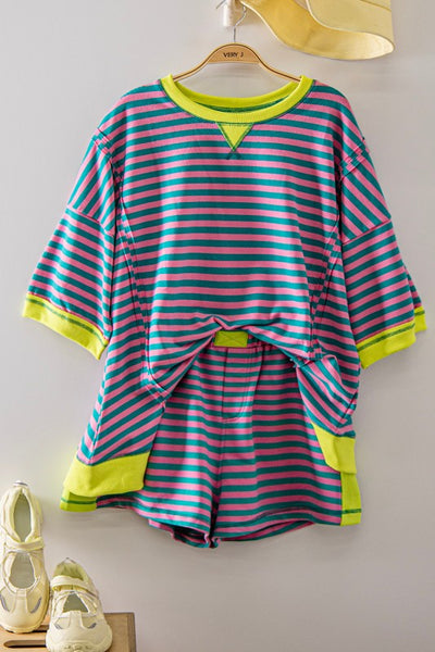 Seafoam Stripe Shorts