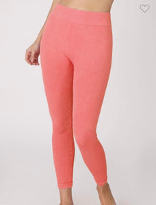 Coral Athletic Leggings