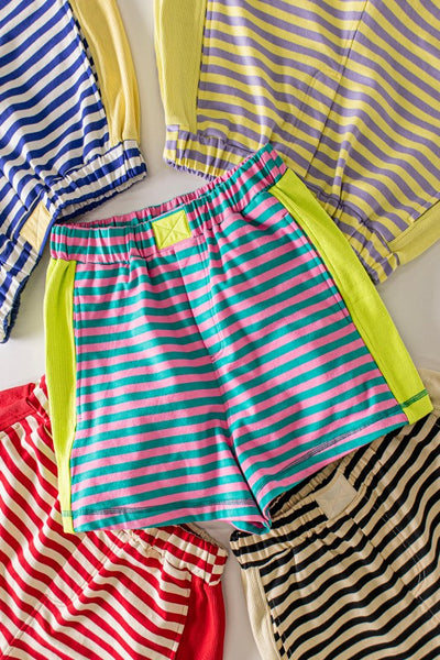 Lemon Berry Stripe Shorts