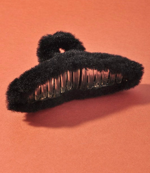 Faux Furry Hair Clip