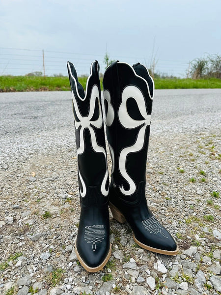 Black Beauty Bow Boots