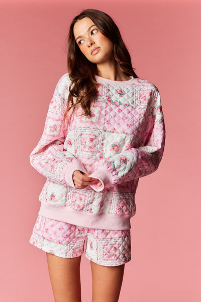 Evie Pink Patchwork Set