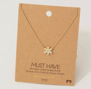 Flower Jewel Necklace