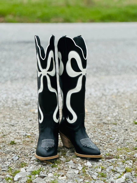 Black Beauty Bow Boots
