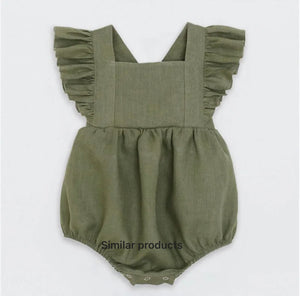 Olive Fall Romper