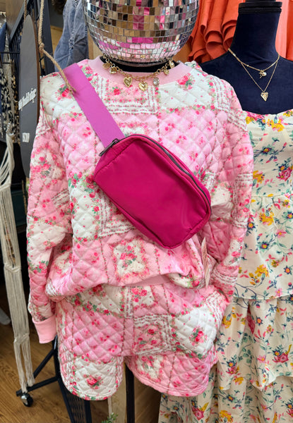 Evie Pink Patchwork Set
