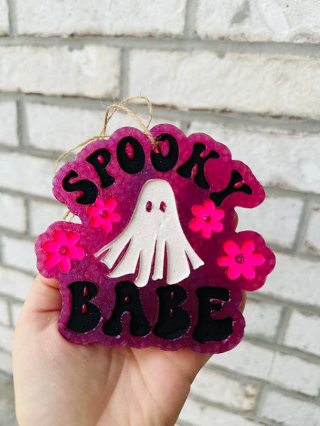 Spooky babe car freshie - colors may vary