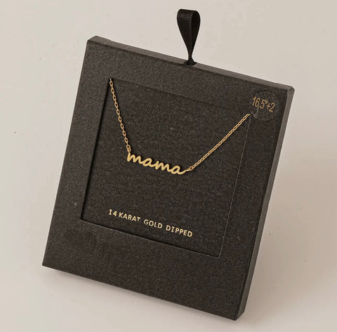 Dainty mama necklace