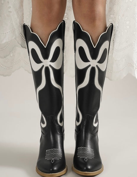 Black Beauty Bow Boots