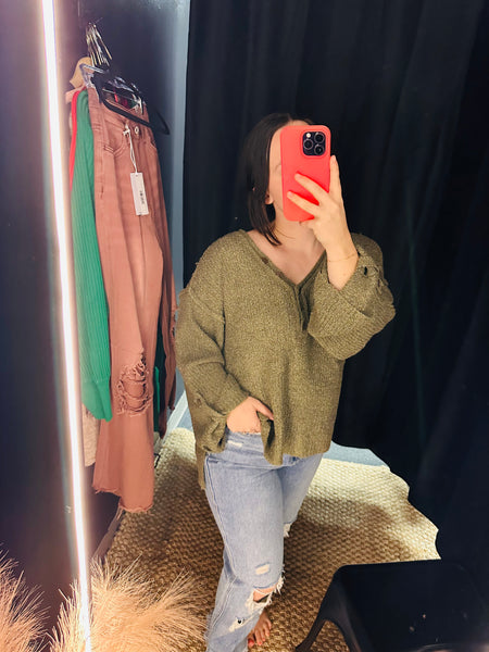 olive sweater