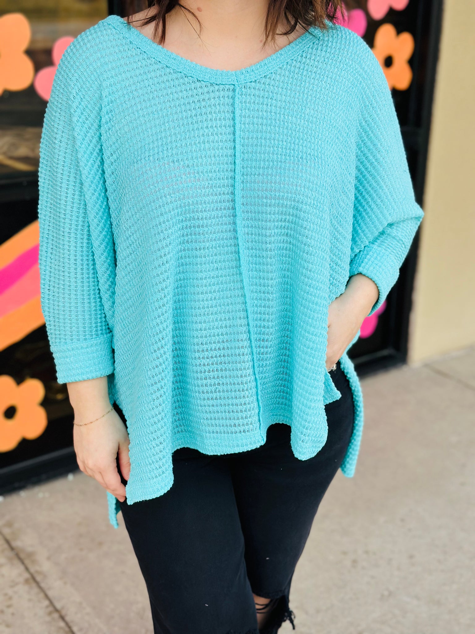 Aqua Knit Top