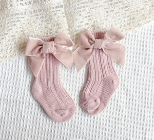 Pink Bow Socks