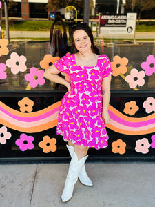 Pink Floral Dress