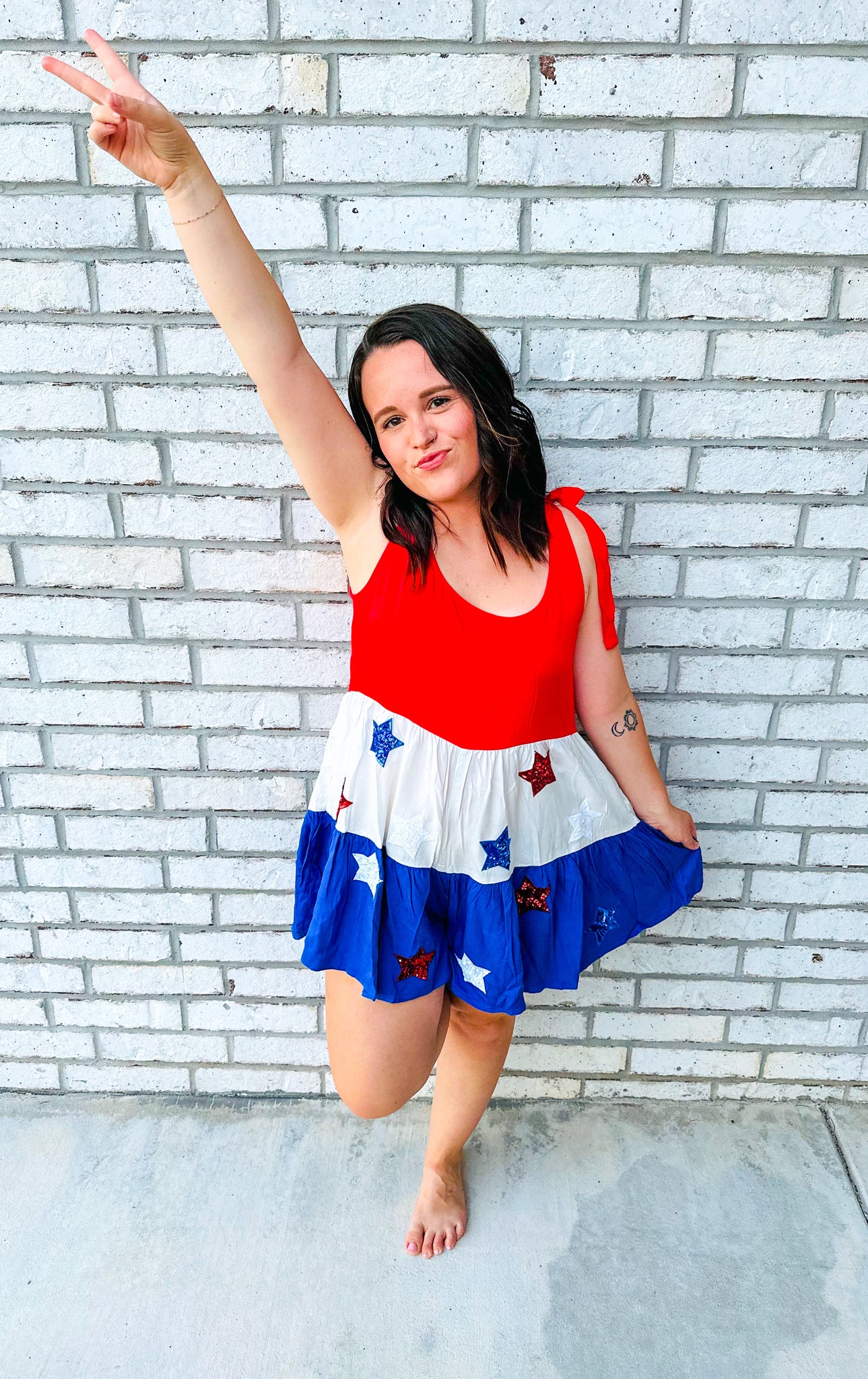 Star Spangled Romper