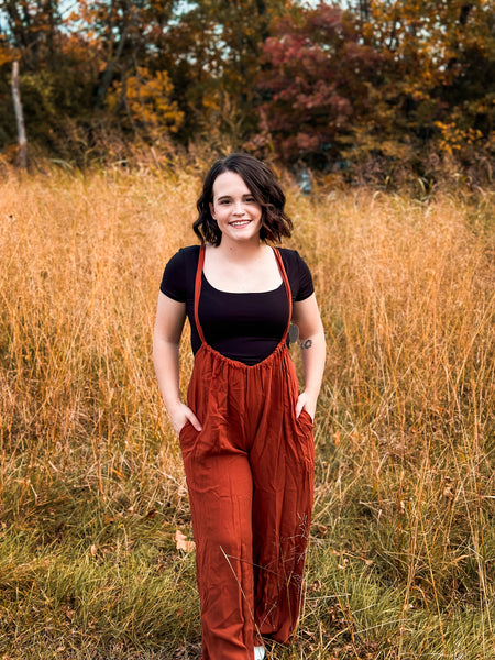 Rust Autumn Vibes Jumpsuit