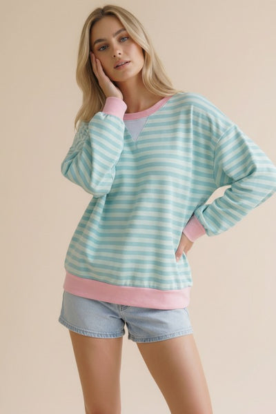 Mint Dreams Striped Top