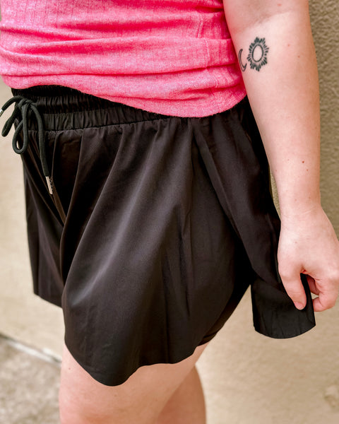 Black Sporty Shorts