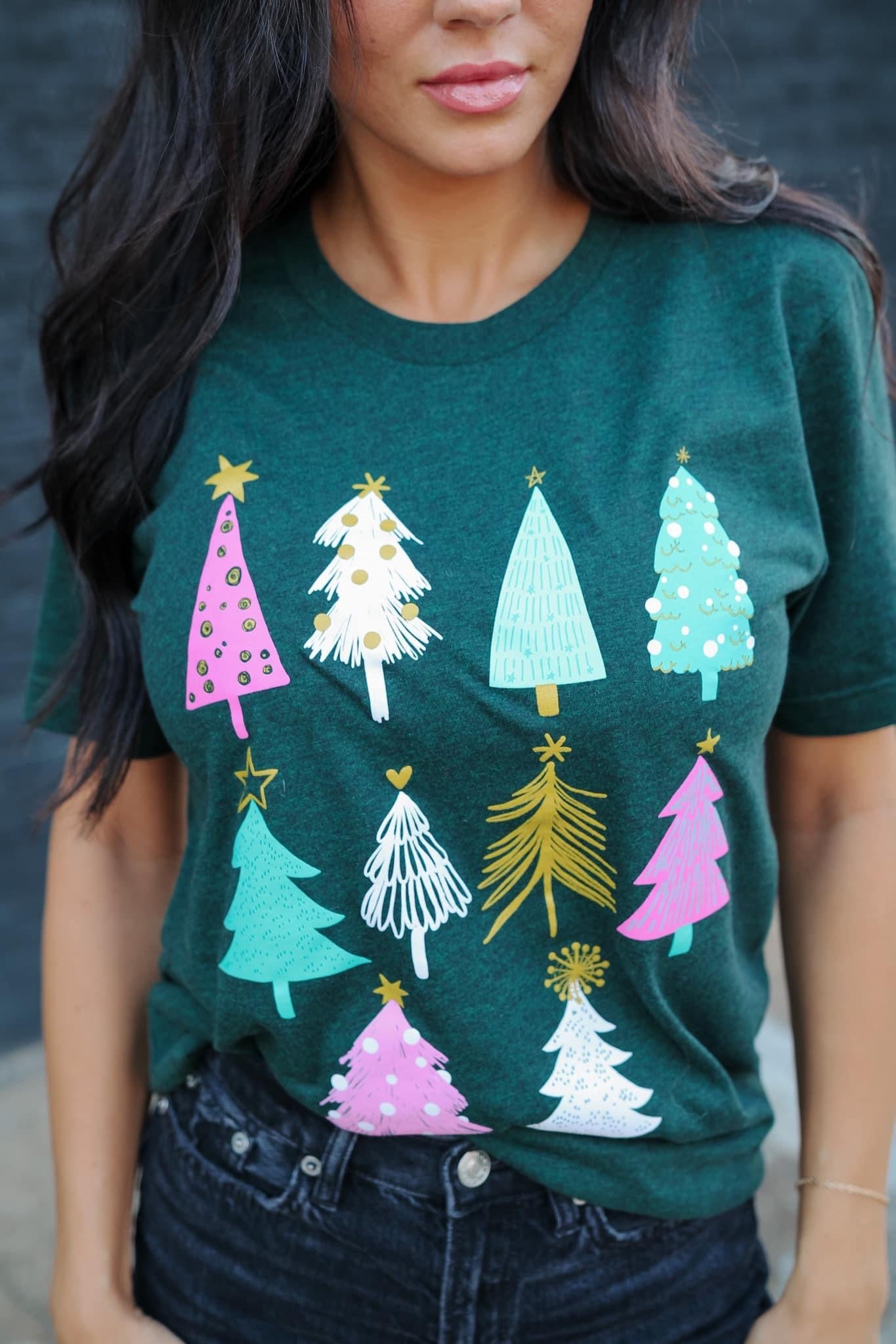 Christmas trees tee