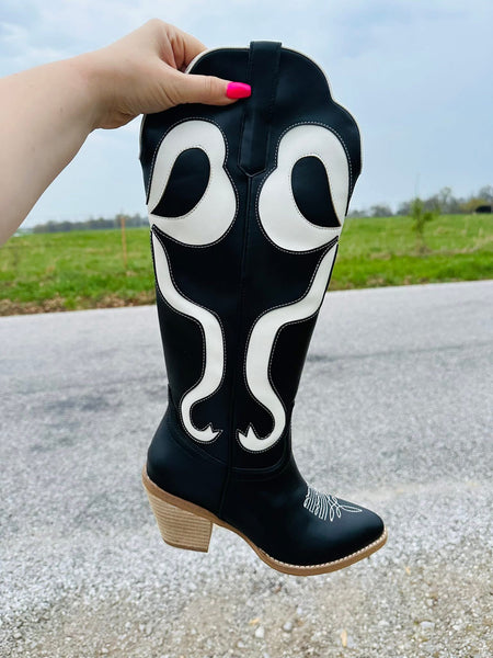 Black Beauty Bow Boots