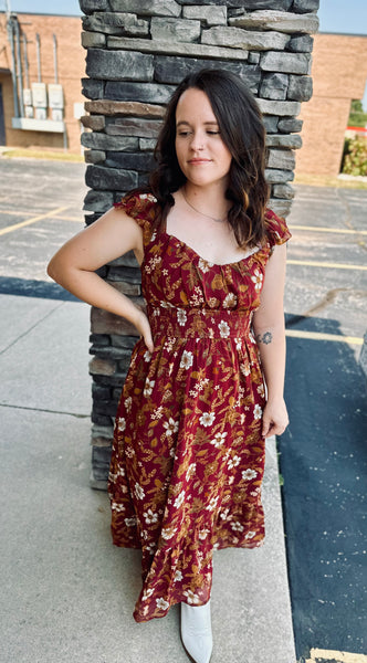 Autumn Festival Midi Dress