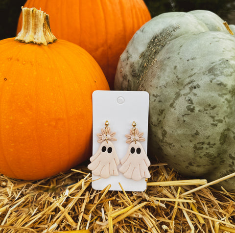 Spooky Ghost Dangle Earrings