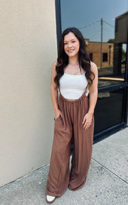 Fall Brown Jumpsuit