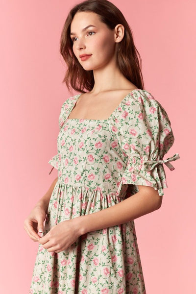 Spring Garden Midi Dress