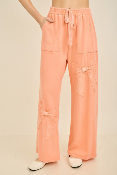Papaya Bow Lounge Pants